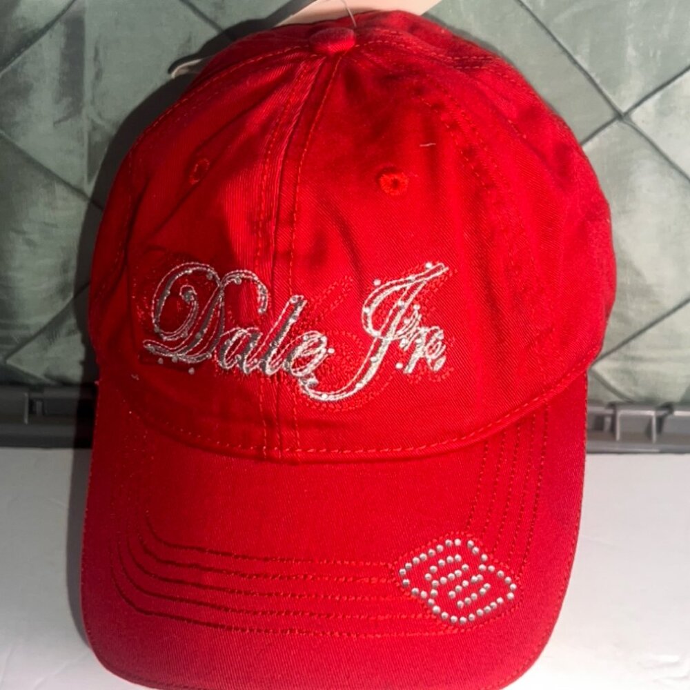 NWT Dale Jr. #8 Chase Authentic‎ Red Adjustable Racing Cap *DN3